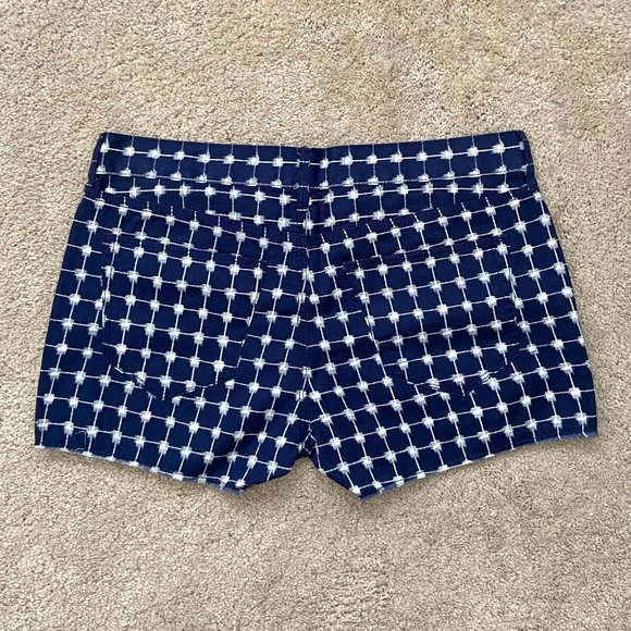 NWOT Madewell indigo and white cutoff shorts 27 - Picture 3 of 5